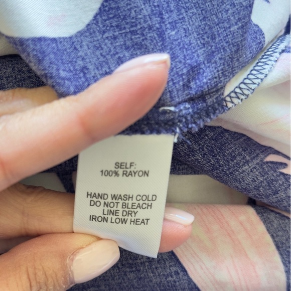 Lulus Azalea Regalia Navy Blue Floral Print Wrap Women's Maxi Dress XS - Picture 16 of 16